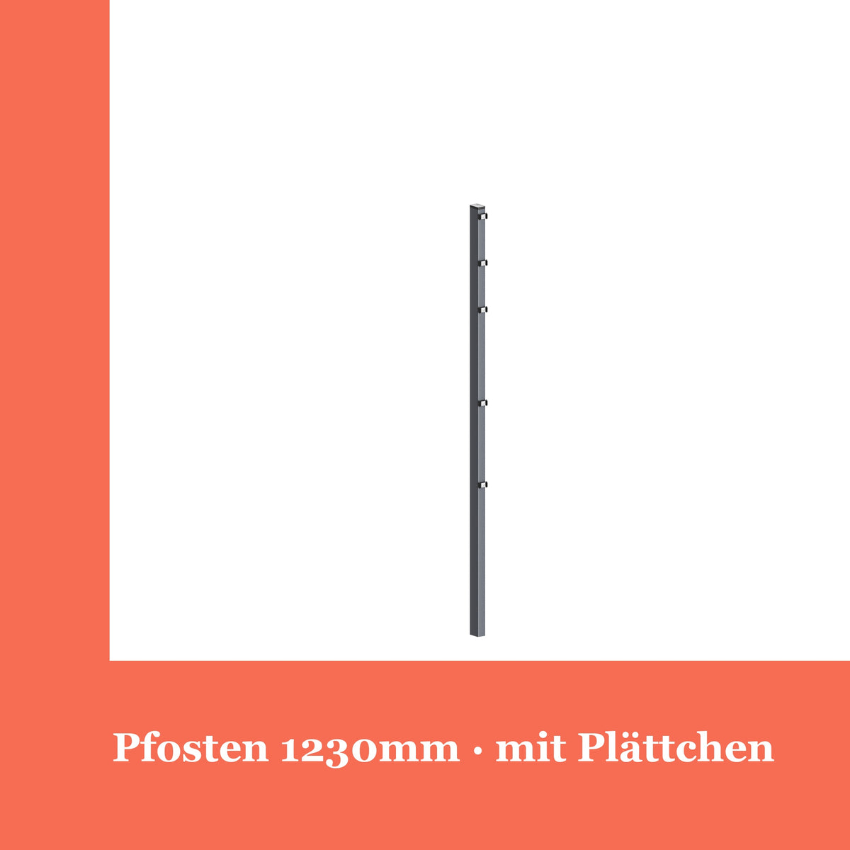 Zaunpfosten 60x40mm