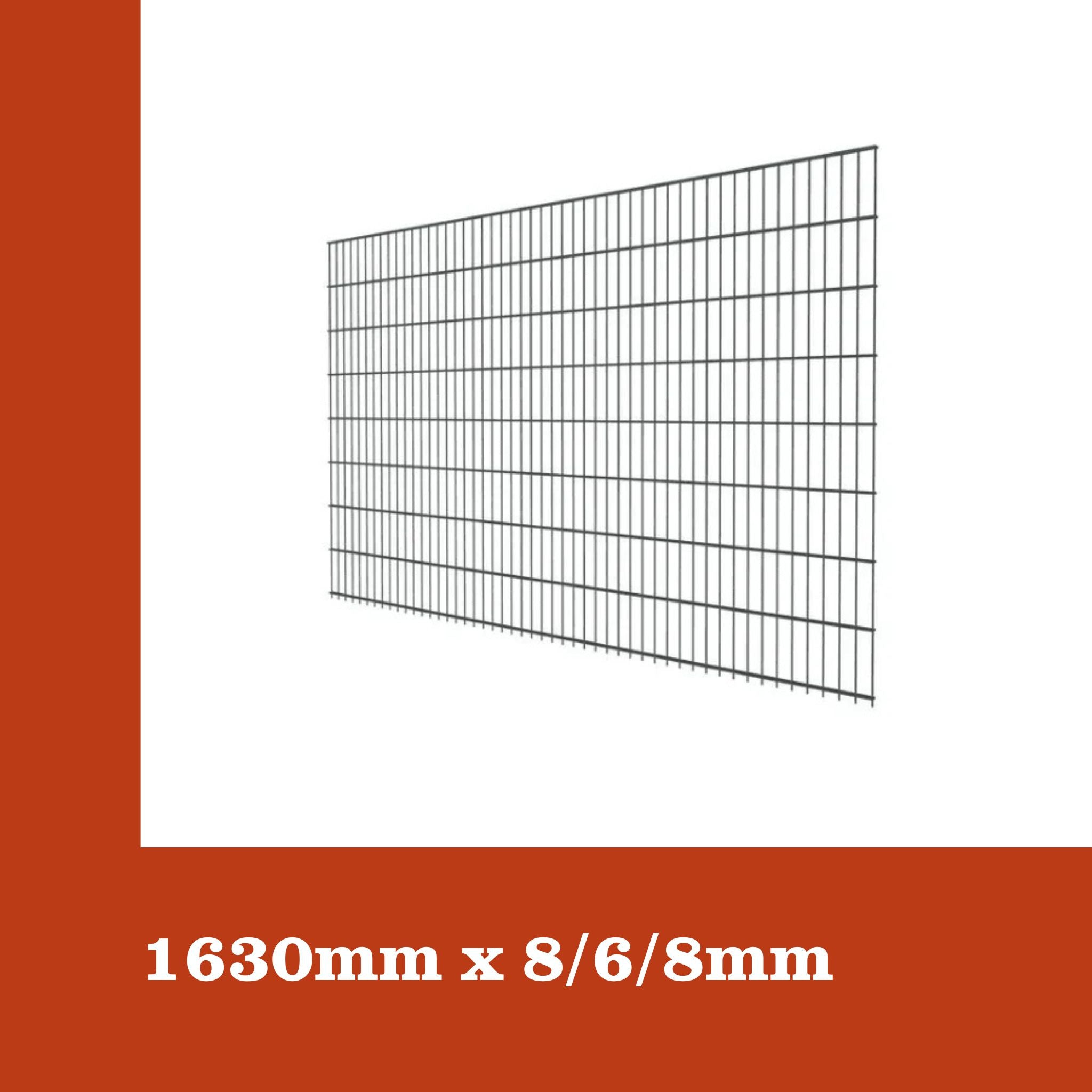 Doppelstabmatte - 8/6/8 - Anthrazit RAL 7016
