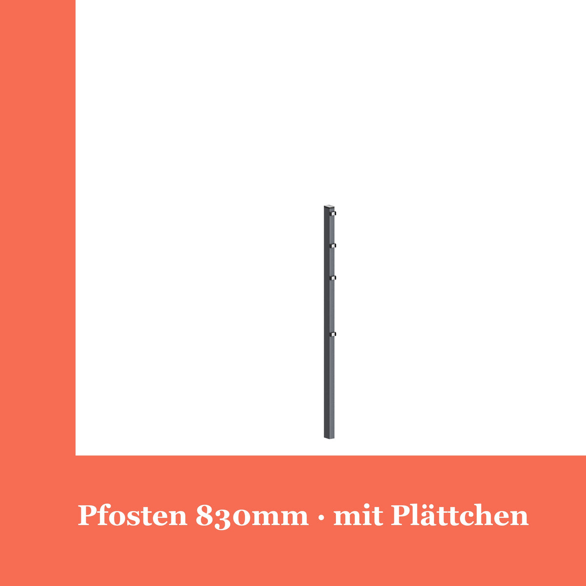 Zaunpfosten 60x40mm