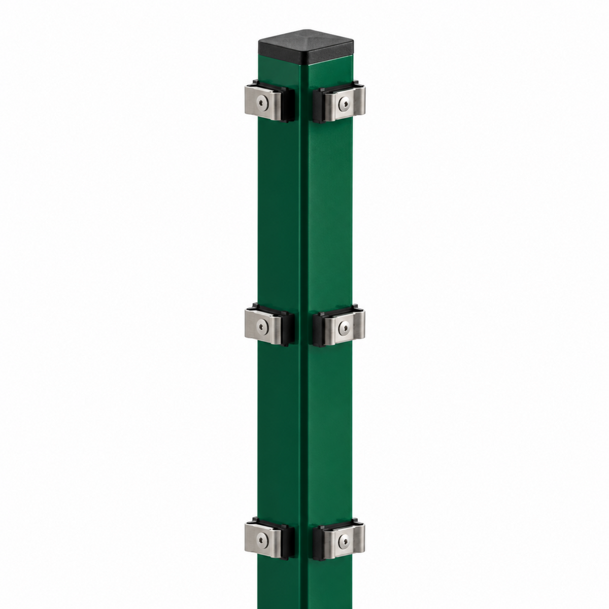 Eckpfosten - Typ PEP - mit Plättchen - Moosgrün RAL 6005