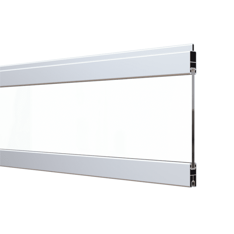 Osmo Multi-Fence Co-Extrusion Creativprofil Glas Cremeweiß Aluminium