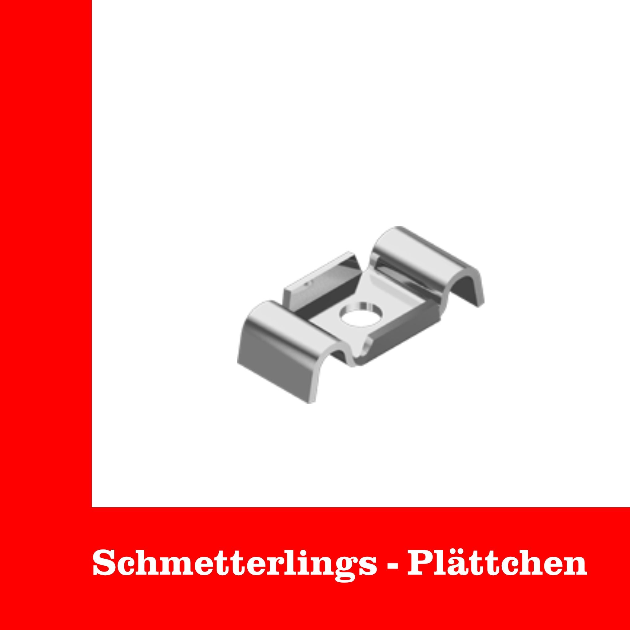 Edelstahl Schmetterlingsplättchen