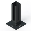 Fussplatte Eckpfosten 60/60mm - Anthrazit